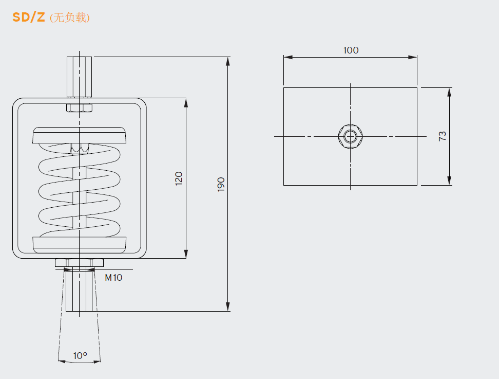 SD-Z 吊挂式钢弹簧减震器(图1)