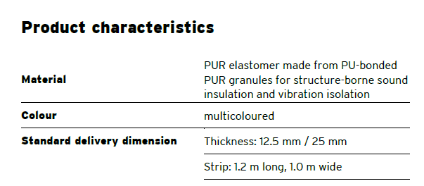 RELOMER SRG08 vibration isolation material(图1)